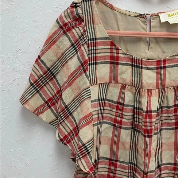 Anthropologie Maeve Priscilla Plaid Women’s Blouse Size Small - Picture 3 of 5